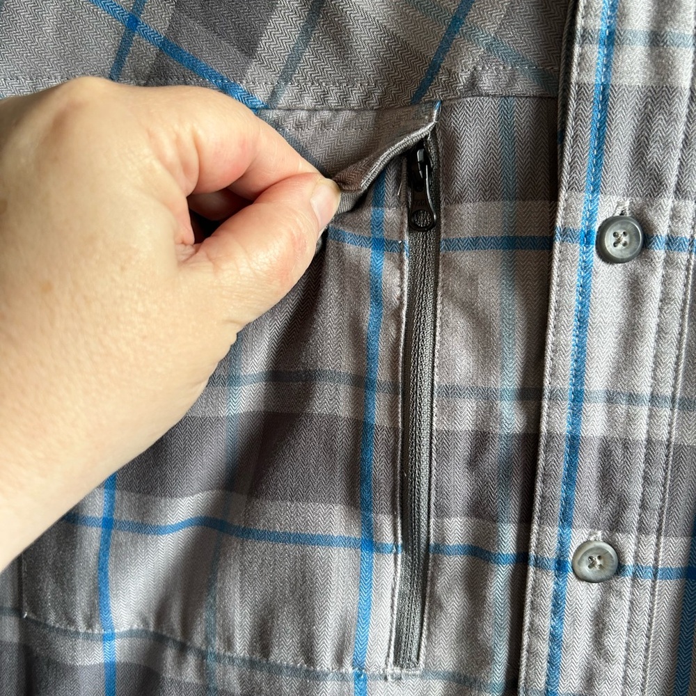 Cabelas‎ Shirt Mens XL Plaid Outdoor Field Shirt Jacket Elbow Patches Hunting - Picture 7 of 11